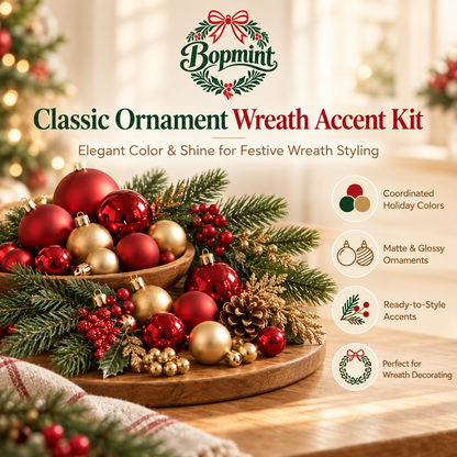 Bopmint Classic Ornament Wreath Accent Kit