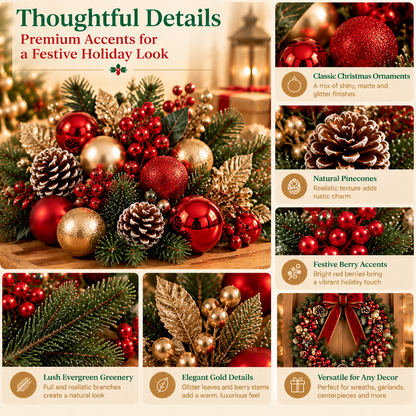 Bopmint Classic Ornament Wreath Accent Kit