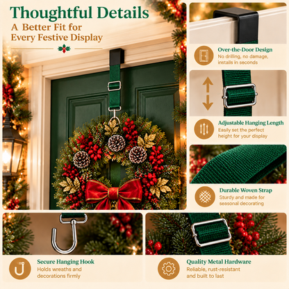 Bopmint Adjustable Wreath Hanging Kit